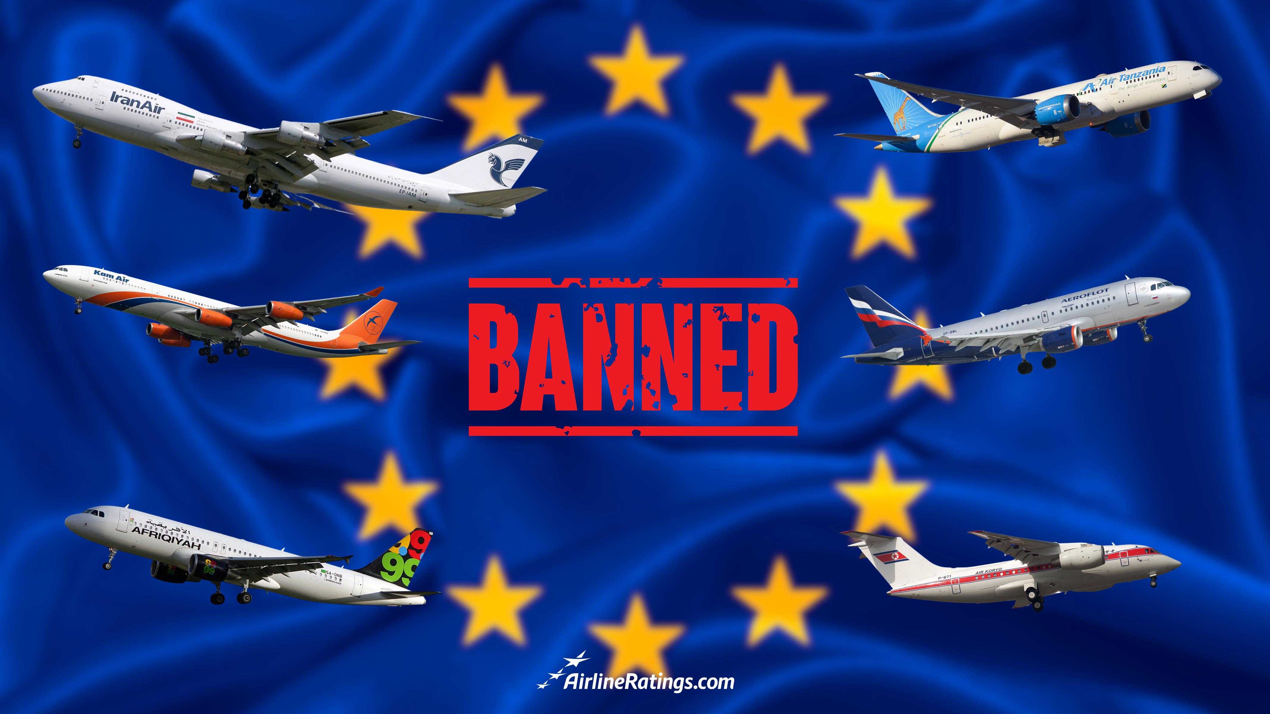 What airlines are on the EU blacklist and what is means 